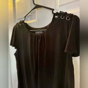 Plain Black Women’s Dress Blouse